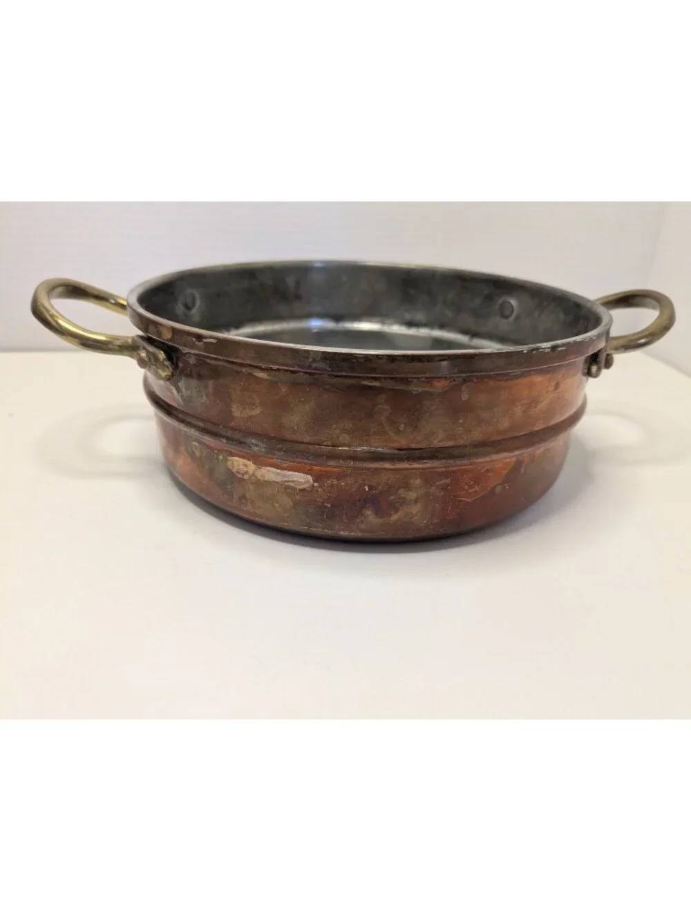 Vintage Copper & Brass Bowl Handles - 6.5